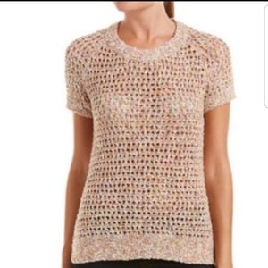 CAbi Sorbet Short Sleeve Knit Pullover